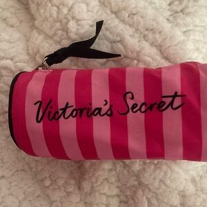 Victoria's Secret Pink and Red Striped Pouch